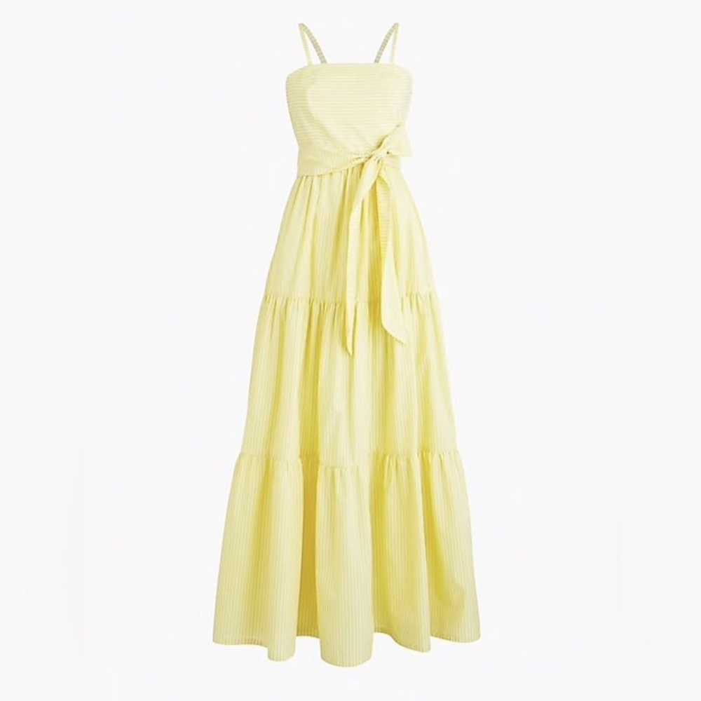 J. Crew Tiered maxi dress in stripe - Picture 2 of 5